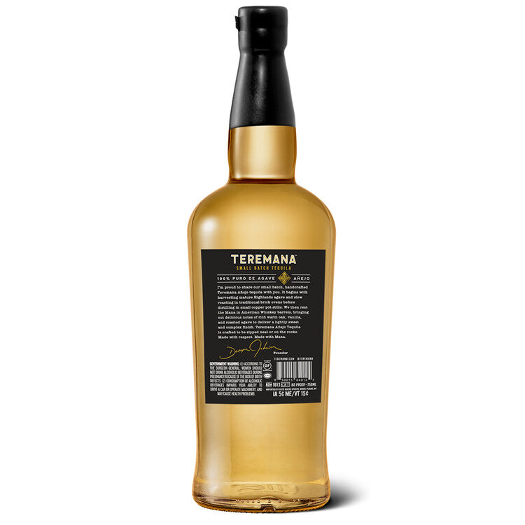 Teremana Tequila Anejo Small Batch 80 - 1.0L - Back