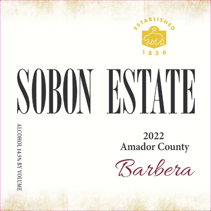 Sobon Estate Barbera Amador County 2022 - 750ML