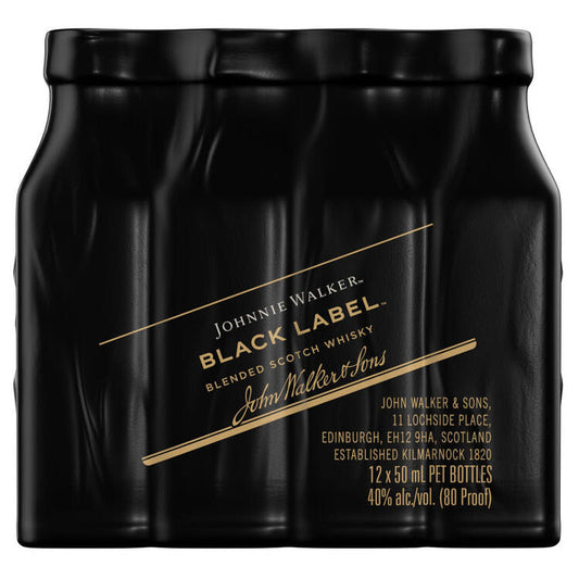 Johnnie Walker Blended Scotch Black Label 12 Yr 80 - 50ML - Front