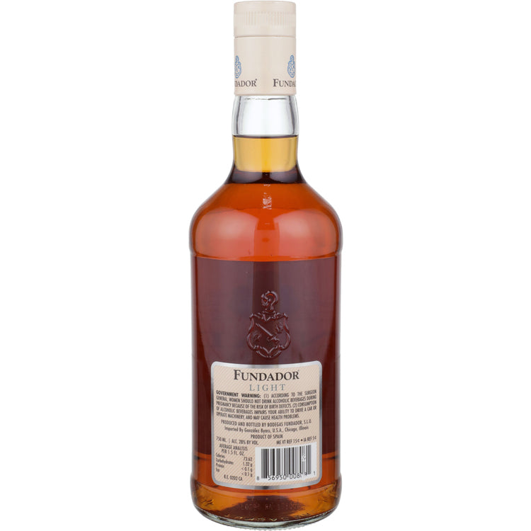 Fundador Brandy De Jerez Light 56 - 750ML