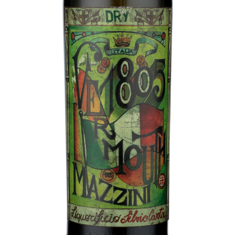 Mazzini Vermouth Dry - 750ML - Front Label