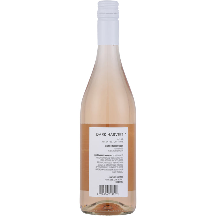 Dark Harvest Rose Wine Washington - 750ML - Back