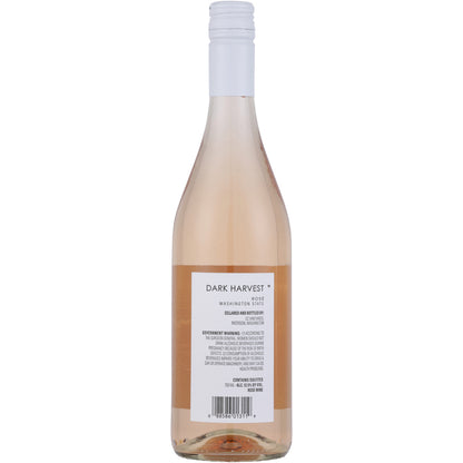 Dark Harvest Rose Wine Washington - 750ML - Back
