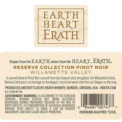 Erath Pinot Noir Reserve Collection Willamette Valley 2022 - 750ML