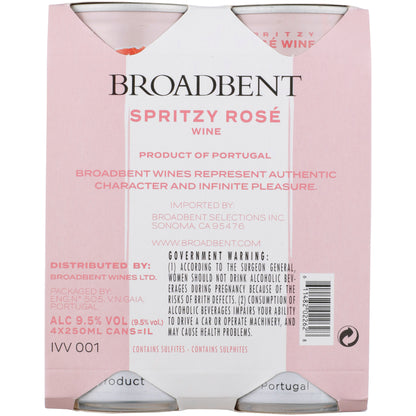 Broadbent Spritzy Rose Wine Portugal - 250ML
