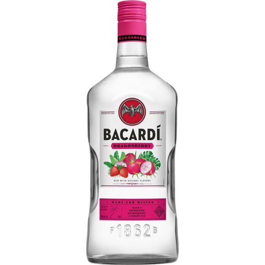 Bacardi Dragon Berry Flavored Rum 70 - 1.75L - Front