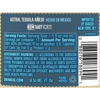 Astral Tequila Anejo 80 - 750ML