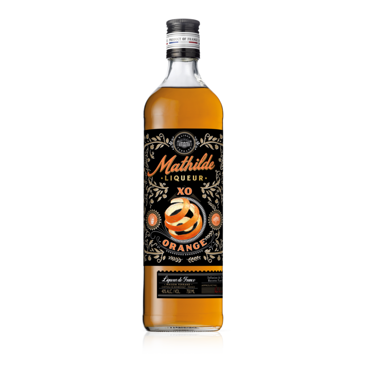 Mathilde Orange & Cognac Liqueur Grand Mathilde Xo 80 - 750ML - Front