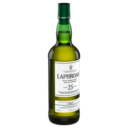 Laphroaig Single Malt Scotch Cask Strength 25 Yr 94.6 - 700ML - Front Label