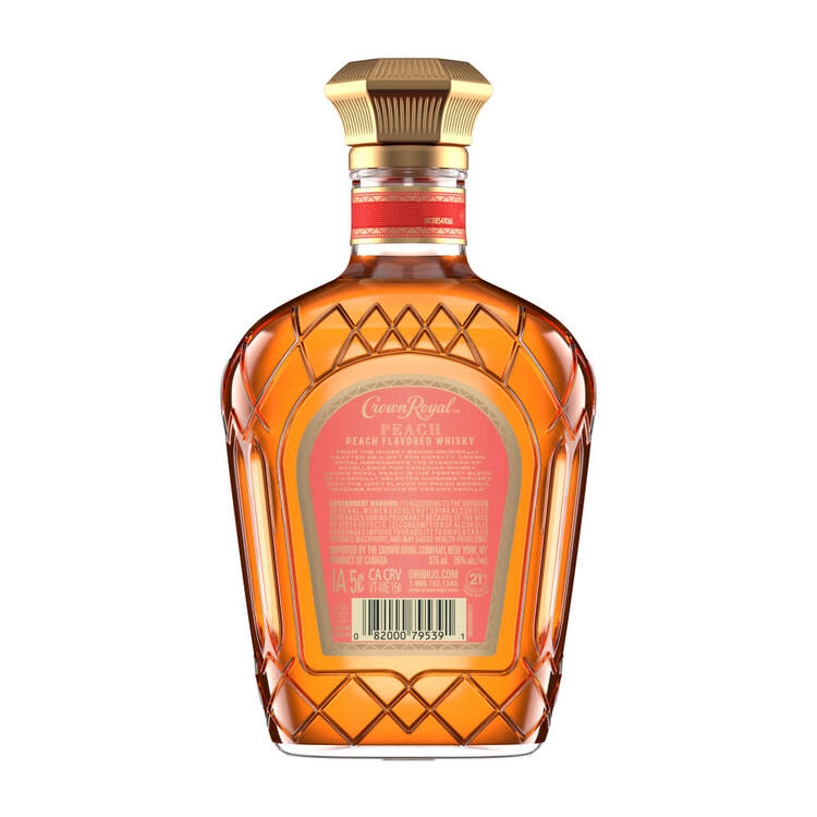 Crown Royal Peach Flavored Whiskey 70 - 375ML - Back