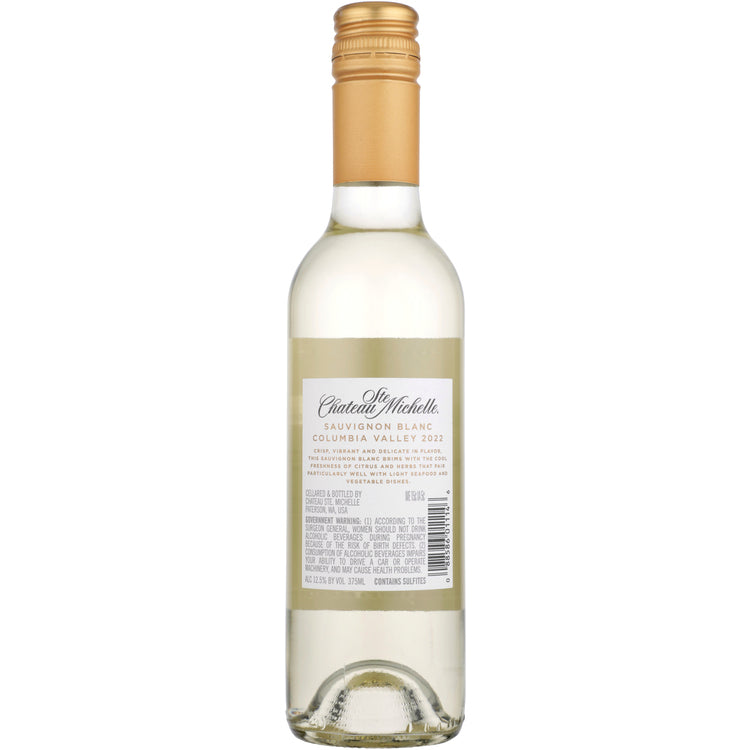 Chateau Ste. Michelle Sauvignon Blanc Columbia Valley - 375ML - Back