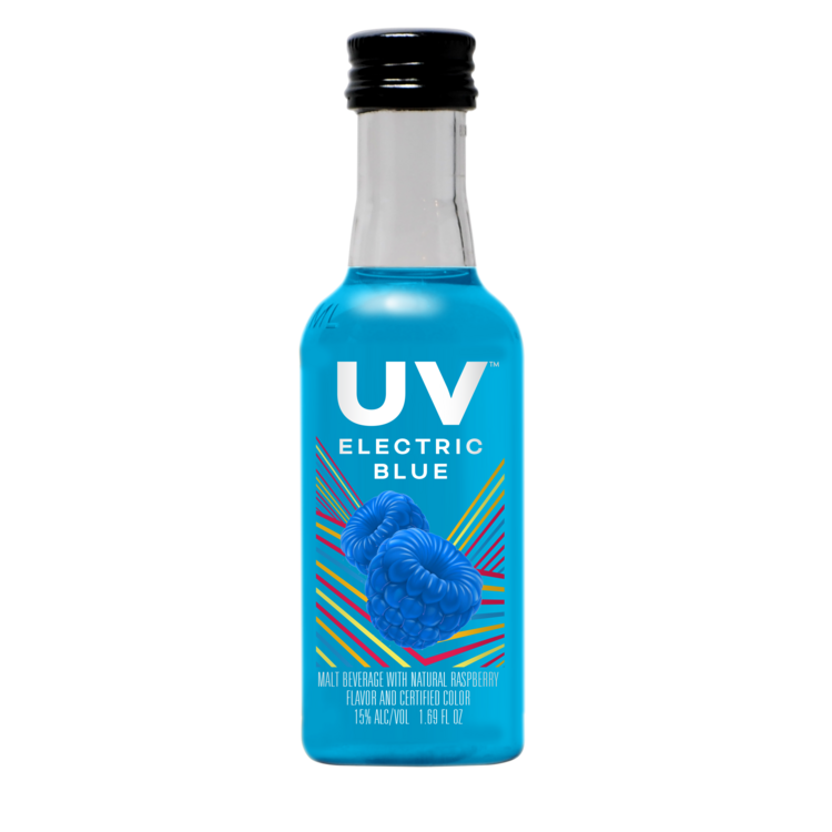 Uv Blue Raspberry Flavored Vodka 60 - 50ML - Front