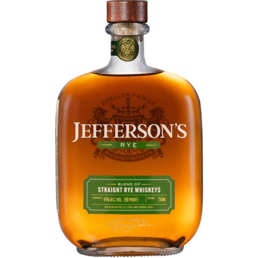 Jefferson's Rye Whiskey 88 - 750ML - Front