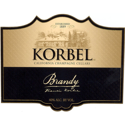 Korbel Brandy 80 - 750ML - Front Label