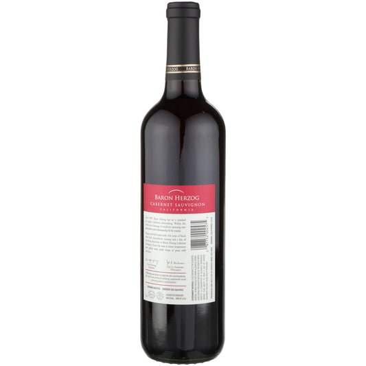 Baron Herzog Cabernet Sauvignon Paso Robles - 750ML - Back