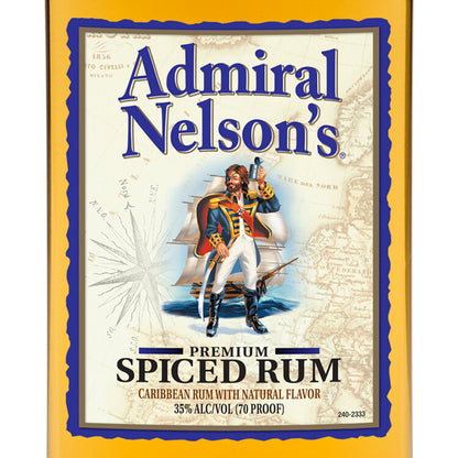 Admiral Nelson's Spiced Rum 70 - 375ML - Front Label