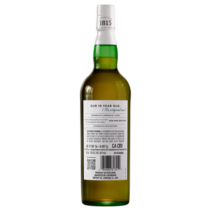 Laphroaig Single Malt Scotch 10 Yr 86 - 750ML - Back
