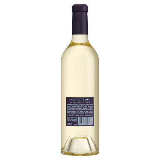Quattro Theory Sauvignon Blanc Napa Valley 2023 - 750ML - Back