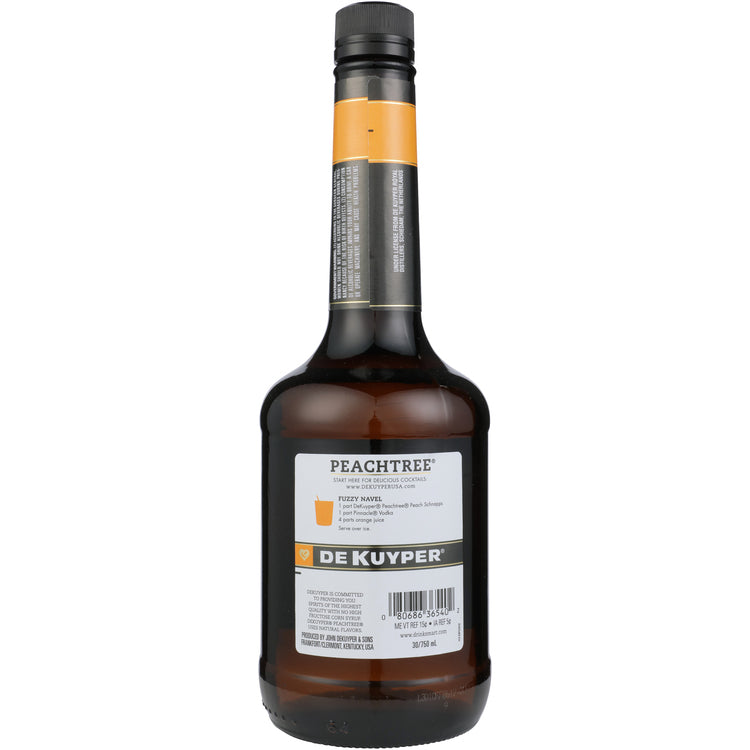 Dekuyper Peach Schnapps Peachtree 30 - 750ML - Back