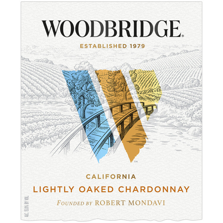 Woodbridge Lightly Oaked Chardonnay California - 1.5L - Front Label