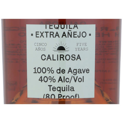 Calirosa Tequila Extra Anejo 5 Yr 80 - 750ML - Front Label