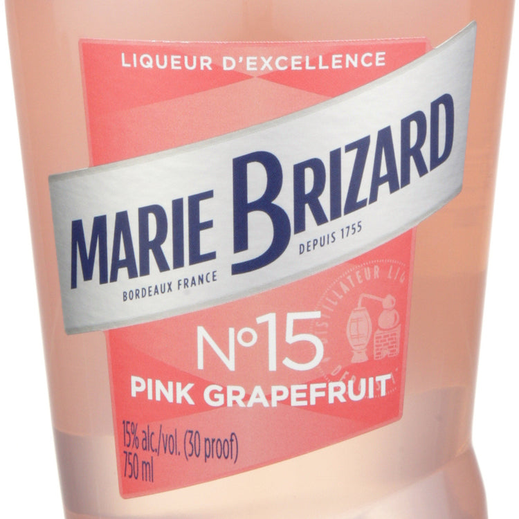 Marie Brizard Pink Grapefruit Liqueur 30 - 750ML - Front Label