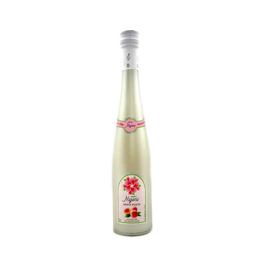 Yuki White Peach Flavored Nigori Sake - 375ML - Front