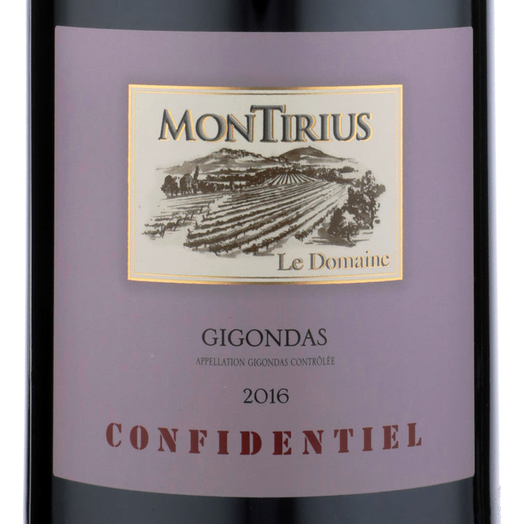 Montirius Gigondas Confidentiel 2016 - 750ML - Front Label