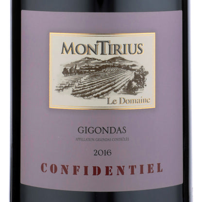 Montirius Gigondas Confidentiel 2016 - 750ML - Front Label