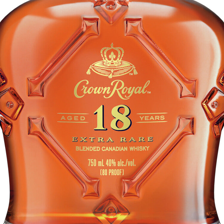 Crown Royal Canadian Whisky Extra Rare 18 Yr 80 - 750ML - Front Label