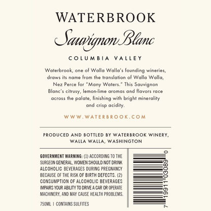 Waterbrook Sauvignon Blanc Columbia Valley 2021 - 750ML