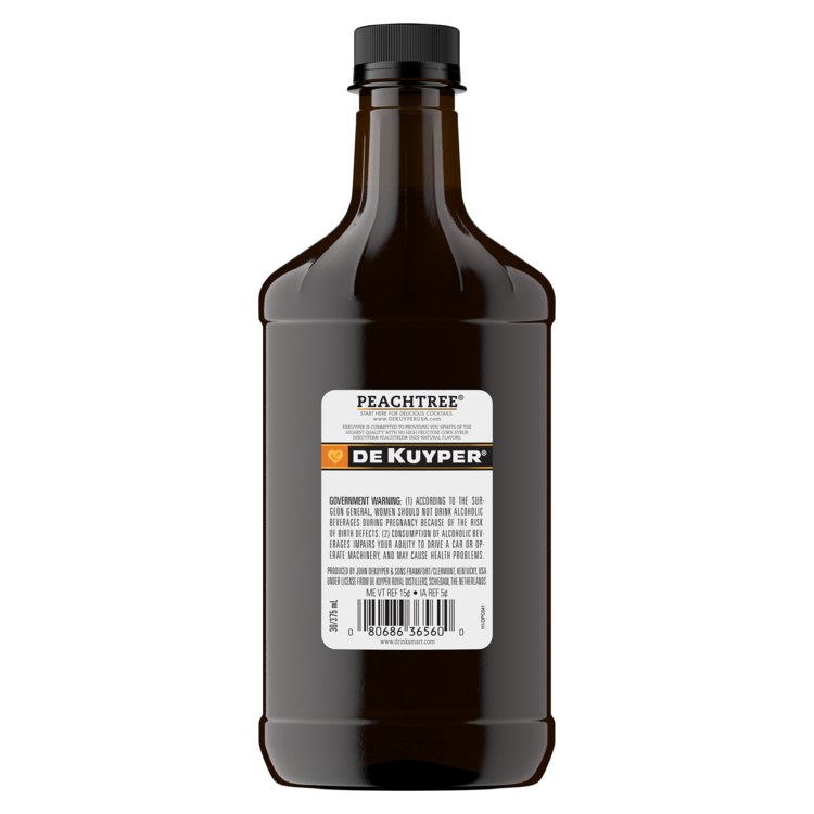 Dekuyper Peach Schnapps Peachtree 30 - 375ML - Back