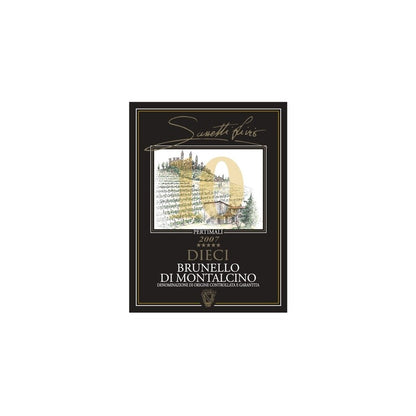 Sassetti Livio-Pertimali Brunello Di Montalcino Dieci 2007 - 750ML - Front Label