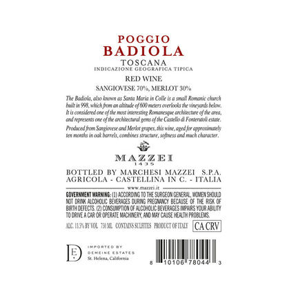 Mazzei Toscana Rosso Poggio Badiola 2021 - 750ML