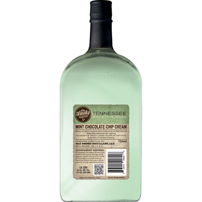 Ole Smoky Mint Chocolate Chip Cream Liqueur 35 - 750ML - Back