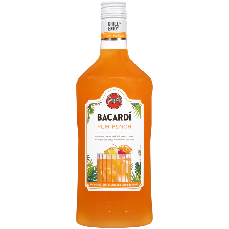 Bacardi Rum Punch Classic Cocktails 25 - 1.75L - Front