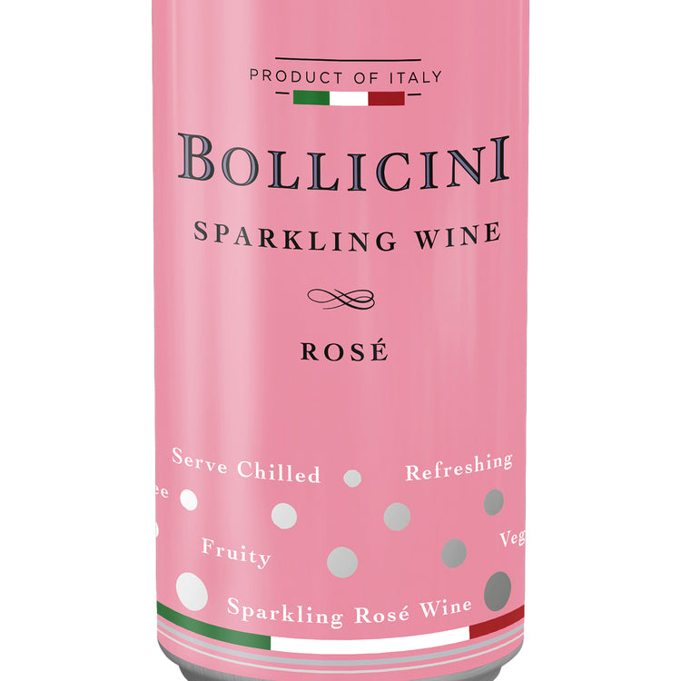 Bollicini Sparkling Rose Italy - 250ML - Front Label