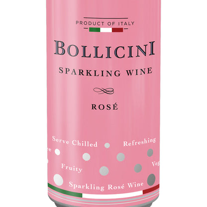 Bollicini Sparkling Rose Italy - 250ML - Front Label