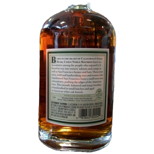 Cyrus Noble Bourbon Small Batch 90 - 750ML - Back