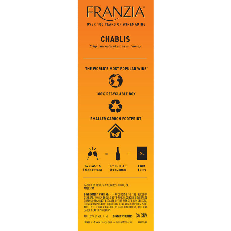 Franzia Chablis International - 5.0L