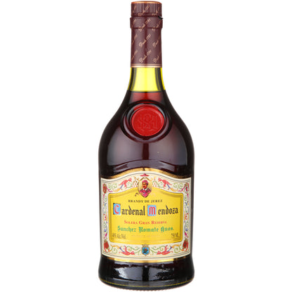 Cardenal Mendoza Brandy De Jerez Solera Gran Reserva 80 W/ White Gift - 750ML - Front