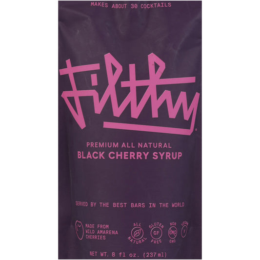 Filthy Black Cherry Syrup - 8 Z - Front Label