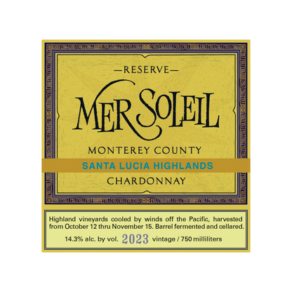 Mer Soleil Chardonnay Reserve Santa Lucia Highlands 2023 - 750ML