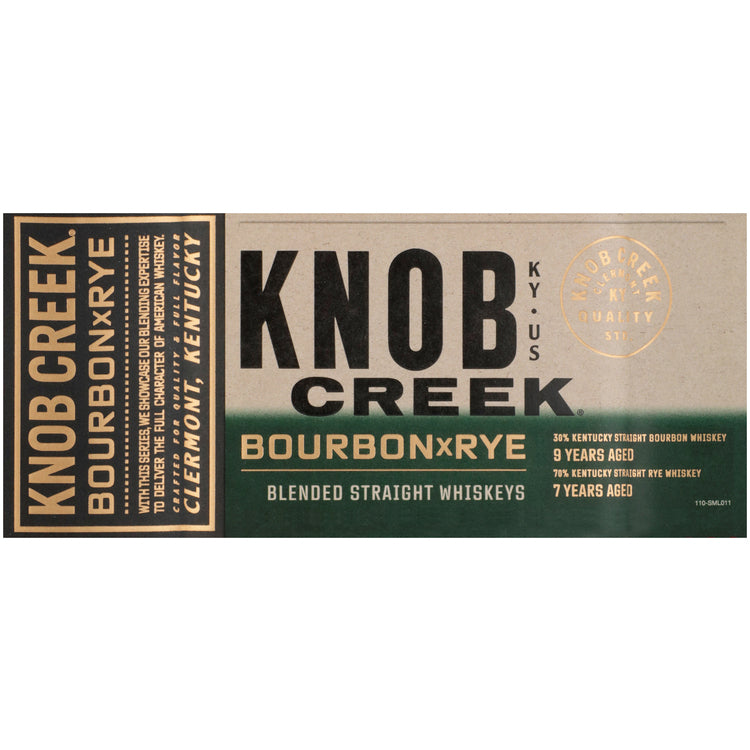 Knob Creek Bourbon X Rye Blended American Whiskey 113 - 750ML - Front Label