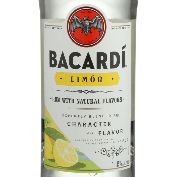 Bacardi Citrus Flavored Rum Limon 70 - 1.0L - Front Label