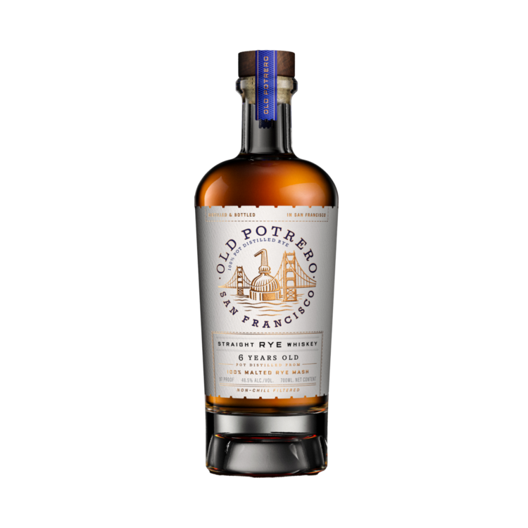 Old Potrero Straight Rye Whiskey 6 Yr 97 - 700ML - Front