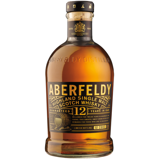 Aberfeldy Single Malt Scotch 12 Yr 80 - 750ML - Front