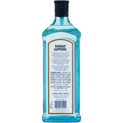 Bombay London Dry Gin Sapphire 94 - 1.75L - Back
