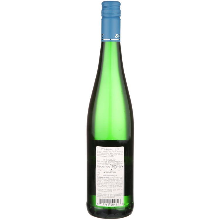 50 Degree Riesling Rheingau - 750ML - Back