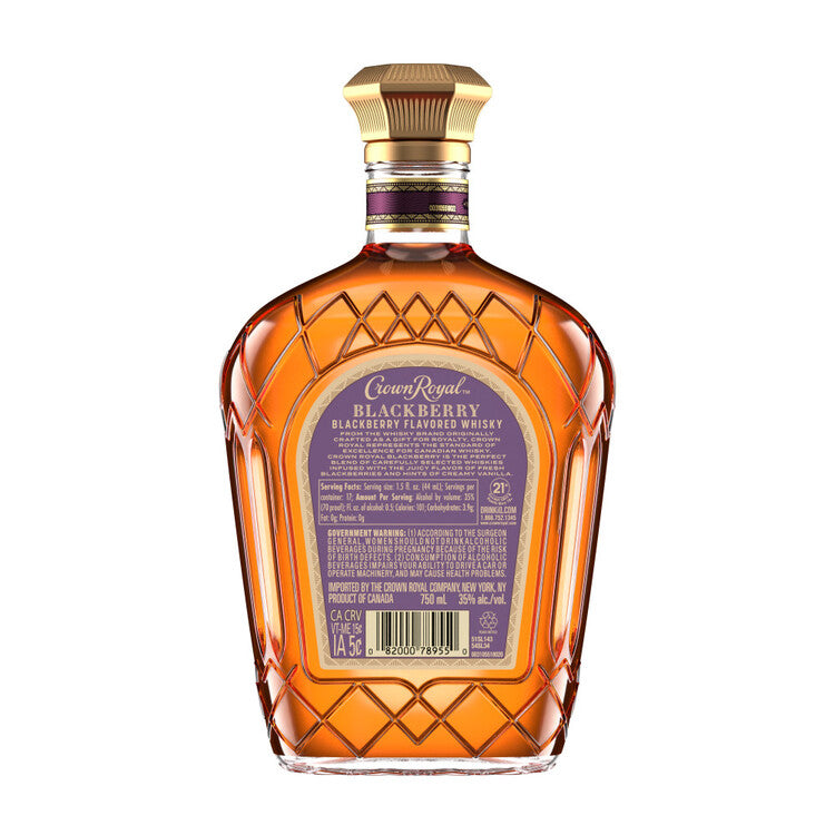 Crown Royal Blackberry Flavored Whiskey 70 - 750ML - Back